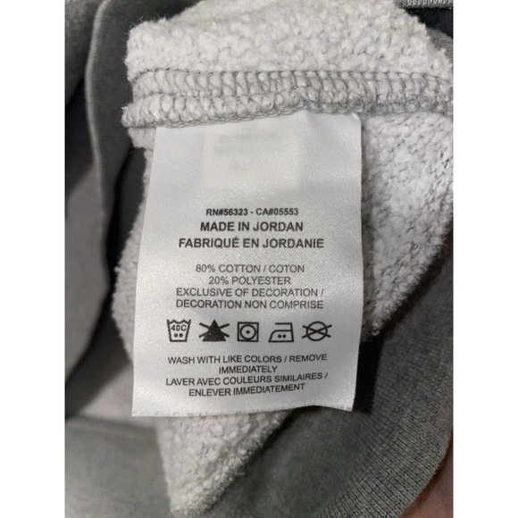 Nike Men's Club Fleece Crew Neck Size Large Tall Heather Grey - Picture 4 of 6